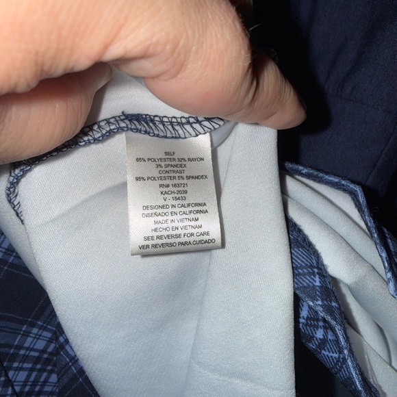 Kingston Sweatshirt with Navy Plaid Skirt - Picture 6 of 7